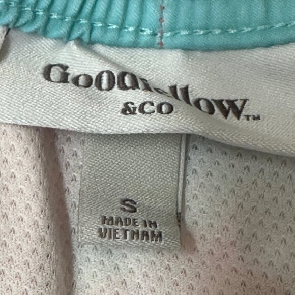 Tropical Floral Print Mens Swim Trunks S Goodfellow & Co Lightweight Polyester C - Picture 3 of 8